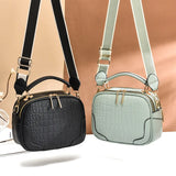 Autumn Plaid Small Square Shoulder Bag