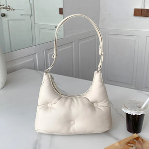 Women's Small Tote Clutch Handbag PU Leather Shoulder Bag