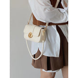 Women's Small Square Shoulder Bag Pu Leather Female Messenger Bags