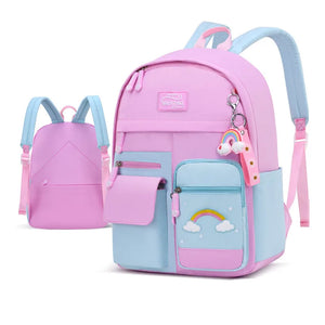 Girls Lightweight Waterproof Elementary School Backpack