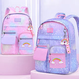 Girls Lightweight Waterproof Elementary School Backpack