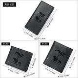Elephant Imprint Men's Leather Short Wallet