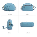 Elephant Small Shoulder Bag Girl Messenger Bag Female Cow Leather Handbags Cross