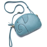 Elephant Small Shoulder Bag Girl Messenger Bag Female Cow Leather Handbags Cross