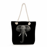 Elephant Tote Bags Animal Printing Handbags For Women Casual