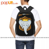 Elephant Trophy Hunter Fun Backpack Large Capacity Hot Shoe Bag Sports Bag