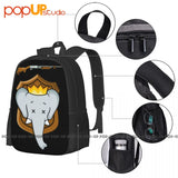 Elephant Trophy Hunter Fun Backpack Large Capacity Hot Shoe Bag Sports Bag