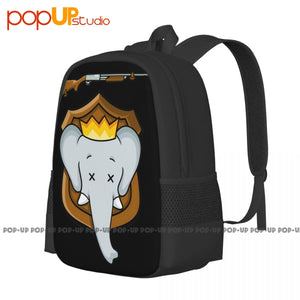 Elephant Trophy Hunter Fun Backpack Large Capacity Hot Shoe Bag Sports Bag