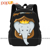 Elephant Trophy Hunter Fun Backpack Large Capacity Hot Shoe Bag Sports Bag