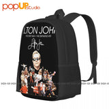 Elton John Rocket Man Hits Backpack Large Capacity Travel Bag