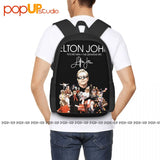 Elton John Rocket Man Hits Backpack Large Capacity Travel Bag