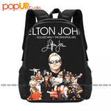 Elton John Rocket Man Hits Backpack Large Capacity Travel Bag