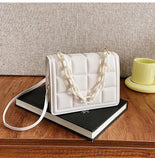Embossed Flap Crossbody Bag Mini Handbag for Women