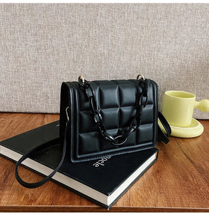 Embossed Flap Crossbody Bag Mini Handbag for Women