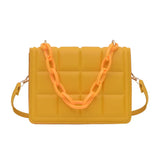 Embossed Flap Crossbody Bag Mini Handbag for Women