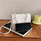 Embossed Flap Crossbody Bag Mini Handbag for Women