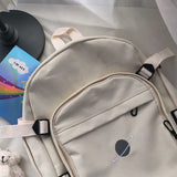 Embriodery Harajuku Backpacks All-match Couples School Book Japan Preppy Ins
