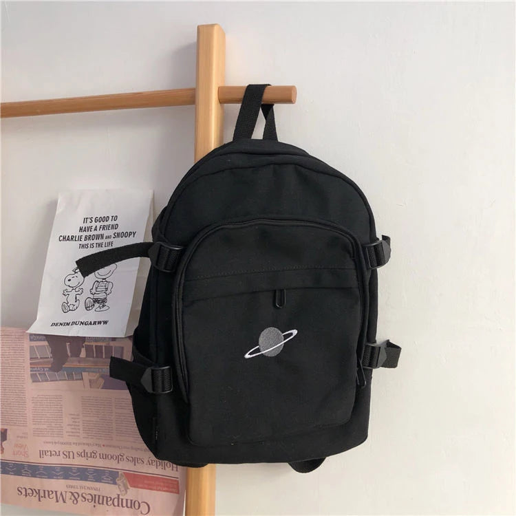 Embriodery Harajuku Backpacks All-match Couples School Book Japan Preppy Ins