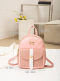 Embroidered Backpack Ladies Travel Bag Small Mini Backpack