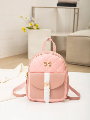 Embroidered Backpack Ladies Travel Bag Small Mini Backpack