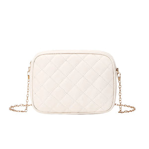 Embroidered Cosmetic Bag Ladies Handbag Fresh Sweet Camera Lingge Chain Shoulder