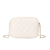 Embroidered Cosmetic Bag Ladies Handbag Fresh Sweet Camera Lingge Chain Shoulder
