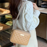Embroidered Messenger Bag PU Leather Crossbody Large Capacity