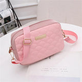 Embroidered Messenger Bags Printing PU Leather Shoulder Bag For Women