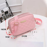Embroidered Messenger Bag PU Leather Shoulder Crossbody Bag for Women