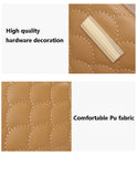 Embroidered Messenger Bag PU Leather Shoulder Crossbody Bag for Women