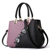 Embroidered Messenger Bags Women Leather Handbags Bags for Women
