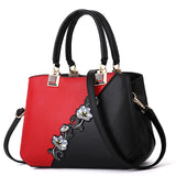 Embroidered Messenger Bags Women Leather Handbags Bags for Women