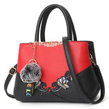 Embroidered Messenger Bags Women Leather Handbags Bags for Women