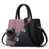 Embroidered Messenger Bags Women Leather Handbags Bags for Women