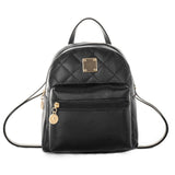 Embroidered Mini Backpack Women Bag Pack Small Phone Pouch Soft PU Leather