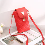 Embroidered Ladies Phone Bag Messenger Shoulder - Versatile