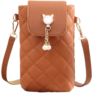 Embroidered Ladies Phone Bag Messenger Shoulder - Versatile