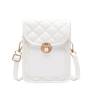 Embroidered Phone Bag Shoulder Messenger Bag Sweet Lady Handbag