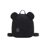 Personalized Brown Bear Backpack Plush Bag