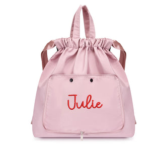 Embroidered Name Light Swimming Storage Bag Waterproof Swimsuit Backpack