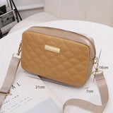 Embroidered Printing Messenger Bags PU Leather Shoulder Crossbody Bag for Women