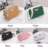 Embroidered Printing Messenger Bags PU Leather Shoulder Crossbody Bag for Women