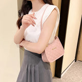 Embroidered Rhombus Underarm Bag Ladies Handbag Shoulder Bag
