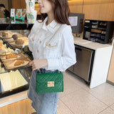 Embroidered Crossbody Bag Fresh Sweet Diamond Chain Messenger Bag