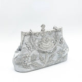 Vintage Beaded Evening Clutch Bags Diamond Sequined Handbag Bride Purses