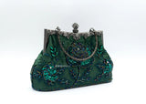 Vintage Beaded Evening Clutch Bags Diamond Sequined Handbag Bride Purses