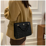 Embroidered Wire Lingge Large Bag Women's Large Capacity Tote Bag