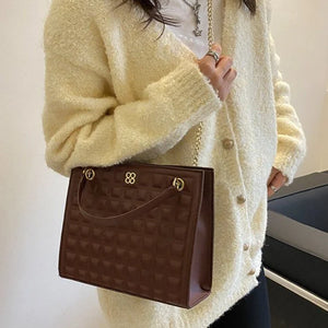 Embroidered Wire Lingge Large Bag Women's Large Capacity Tote Bag