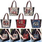 Embroidered Women Tote Bag Casual Handbags Daily Bags for Shopping
