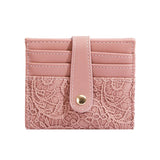 Embroidered Card Bag Women's Short Wallet Mini Zero Wallet